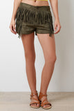 Solid Fringe Shorts