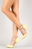 Wild Diva Pastel Patent T-Strap Pump