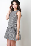 Striped Drop Waist Dress