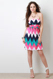 Chevron Strapless Dress