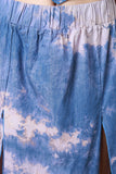 Tie Dye Chambray Maxi Skirt