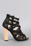 Shoe Republic LA Caged Open Toe Heel