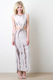 Knotted Tie Dye Maxi Dress