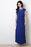 Cap Sleeve Maxi Dress