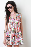 Comic Strip Sleeveless Dress