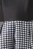 Houndstooth Combo Dress