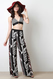 Geometric Pattern Palazzo Pants