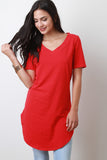 V Neck Short Sleeve Top