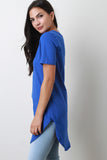 V Neck Short Sleeve Top