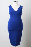 Plus Size Sleeveless Bodycon Dress