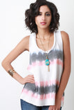 Tie Dye Twisted Racer Back Top