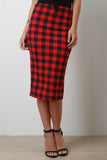 Lumberjack Plaid Pencil Skirt