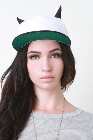 Horned Snapback Cap