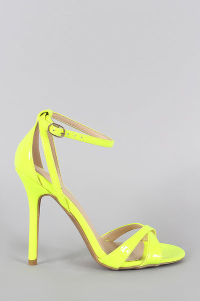 Wild Diva Lounge Classy Neon Open Toe Heel