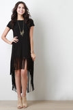 Boxy Cut Fringe Dress