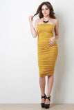 Ruched Sides Tube Dress