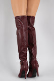 Qupid Pointy Toe Thigh High Stiletto Boot