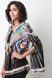 Split Sleeve Tribal Top