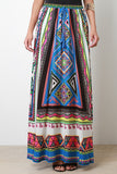 Geometric Tribal Maxi Skirt