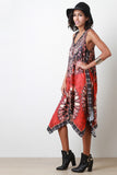 Multi Print Handkerchief Dress