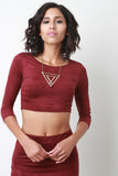 Suede Crop Top