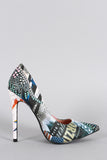 Shoe Republic LA Mix Print Pointy Toe Stiletto Pump