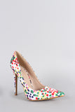 Shoe Republic Dot Splatter Pointy Toe Pump