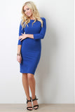 Bodycon Long Sleeves Midi Dress