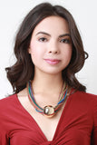 Oversize Bead Multi-Strand Statement Necklace