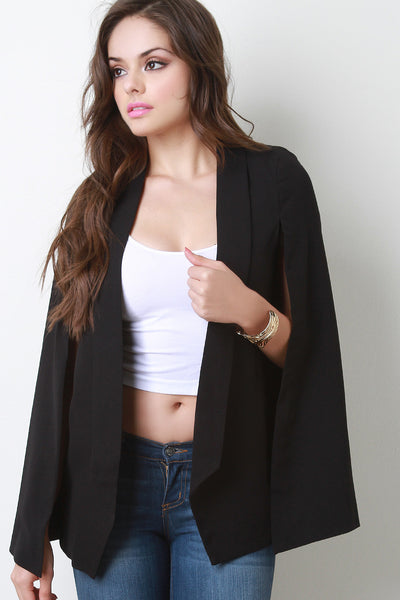 Cape Sleeve Blazer