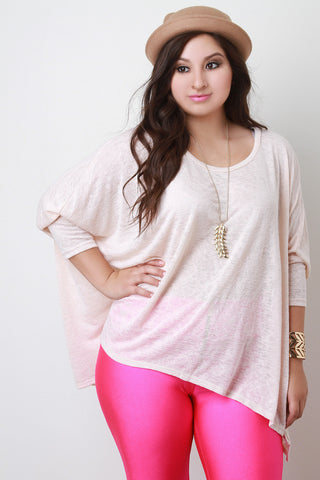 Boxy Cut Dolman Sleeve Top