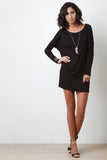 Boxy Long Sleeve Mini Dress