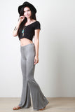 Jersey Knit Flared Pants