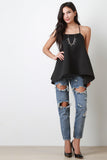 Scuba Sleeveless Cami Flowy Top