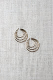 Triple Hoop Latch Earrings