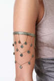 Coin Arm Cuff And Chain