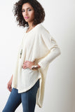 Oversized Layering High-Low Dolman Knit Sweater