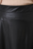 Vegan Leather Circle Skirt