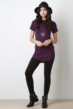 Jersey Knit Round Hem Tee