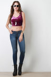 Crush Velvet Crop Top