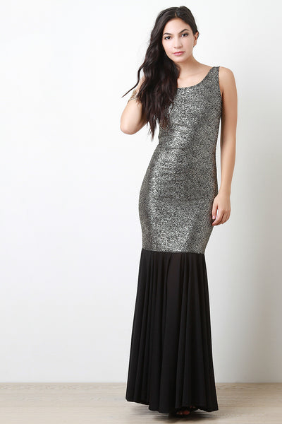 Metallic Mermaid Maxi Dress