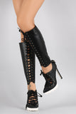 Privileged Pointy Toe Corset Detachable Stiletto Boots