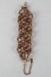 Square Knots Woven Tube Chain Bracelet