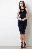 Velveteen Racerback Midi Dress