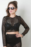 Diamond Laser Cut Crop Top