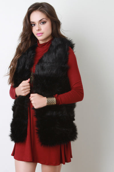 Plush Faux Fur Vest