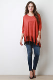 Double Tier Vegan Suede Fringe Top