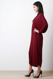 V-Neck Dolman Sleeve Maxi Dress