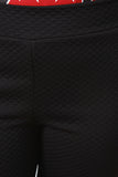 Embossed Quilted Pattern Jogger Pants